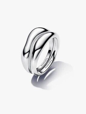 Pandora Organically Shaped Stacking Rings
